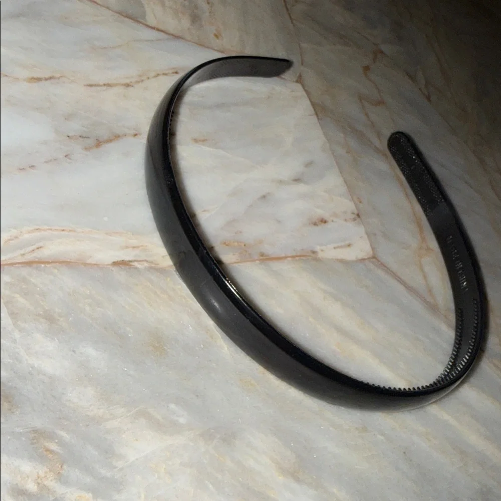 Classic‎ Black Headband for Men Minimalist Plastic Hair Accessory OS